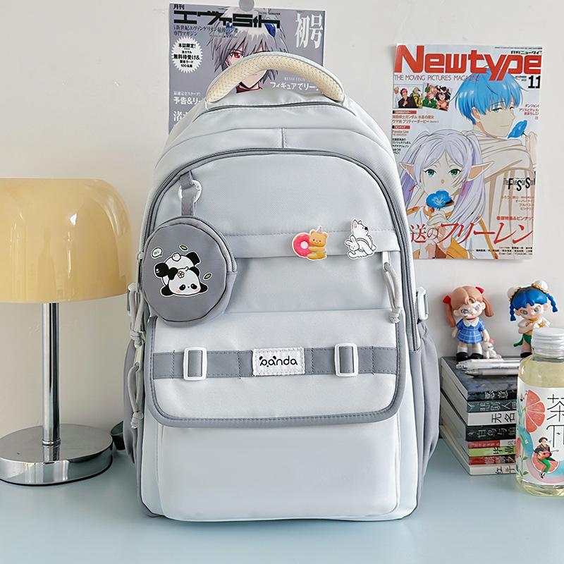 New high-value college style fresh and sweet backpack junior high school students lightweight large-capacity backpack