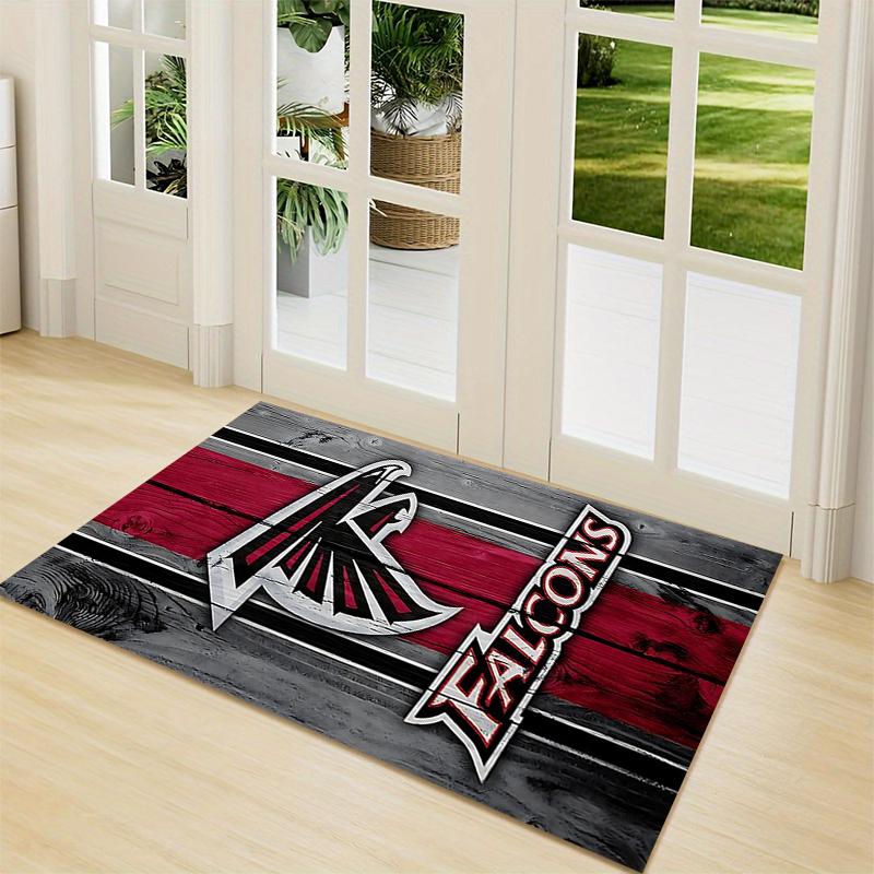 Atlanta Falcons Logo Art Carpet Rug Soft Washable Anti Slip Home Living Room Sofa Mats Personalized Christmas Rug