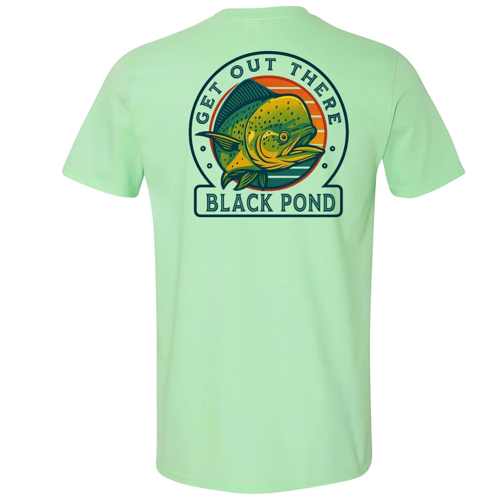 Black Pond Saltwater Series Mahi Dorado Dolphin Men s T-shirt Offshore Fishing M