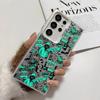 Fashion Cartoon Graffiti Phone Case For Samsung Galaxy S25 Edge S24 S23 S22 S21 S20 Ultra Funda Silicone Silver Cover
