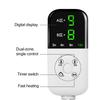 Electric Heated Seat Cushion Office Chair Heating Mat Smart Timer Winter Warming Pad Integrated Backrest Pad