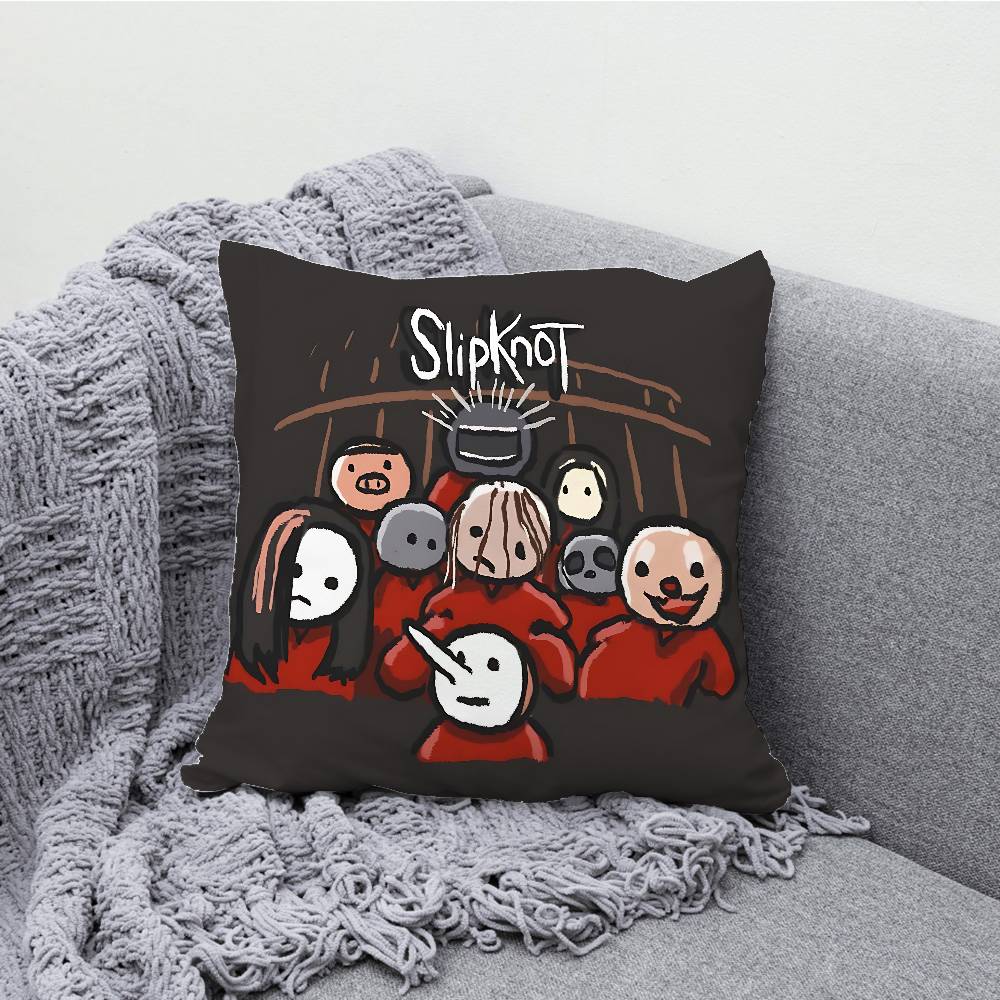 S-Slipk-notS Chibi Pillow Case For Sofa Decor Car Office Room Printing Cushion Cover Decorations and Protector