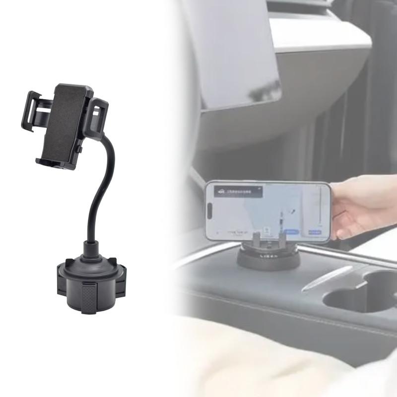 Universal Mount Car Adjustable Gooseneck Cup Holder Cell Phone Cradle Durable