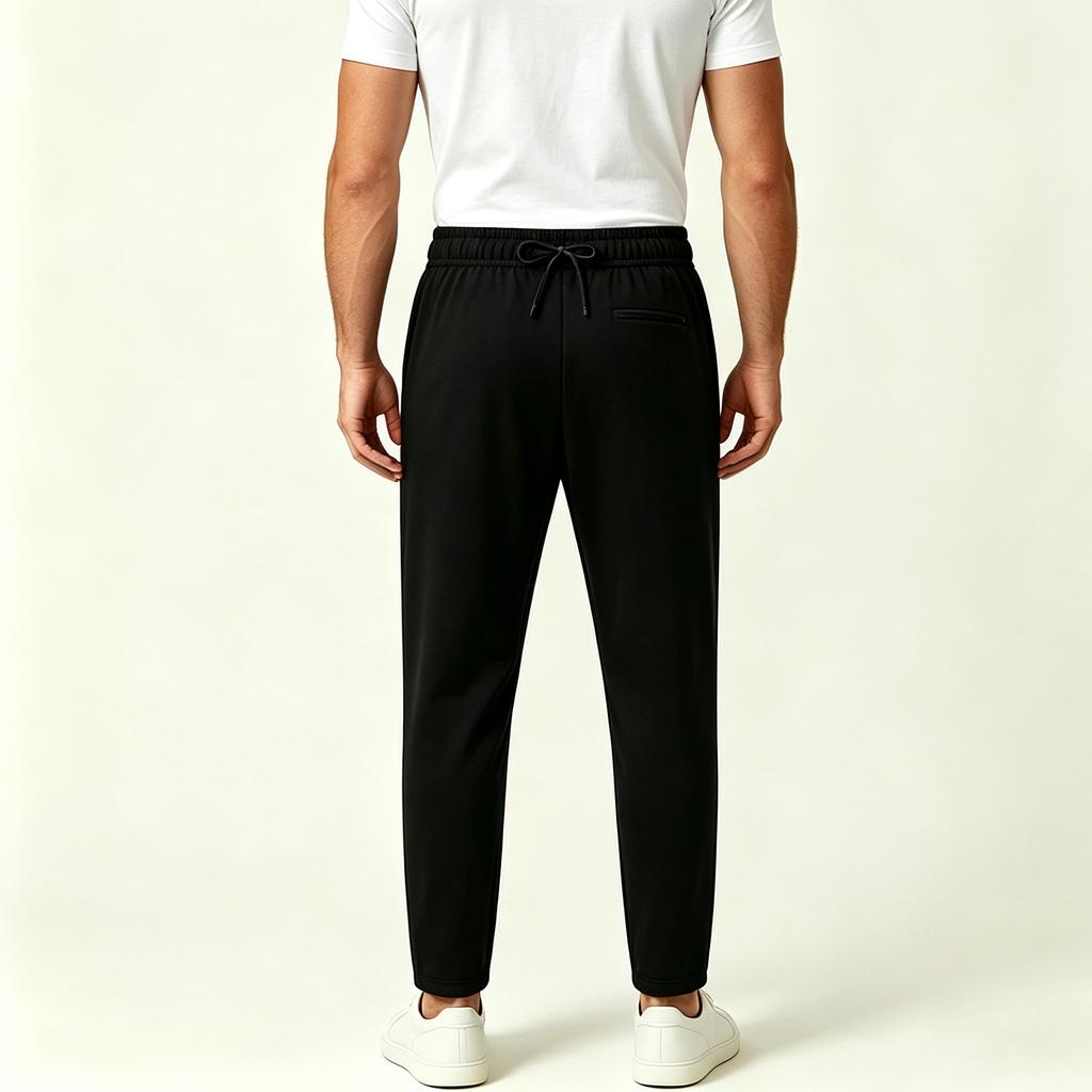 Men's Summer Lightweight Quick Dry Casual Straight Leg Pants with Stretch Elastic Waistband Breathable Trousers