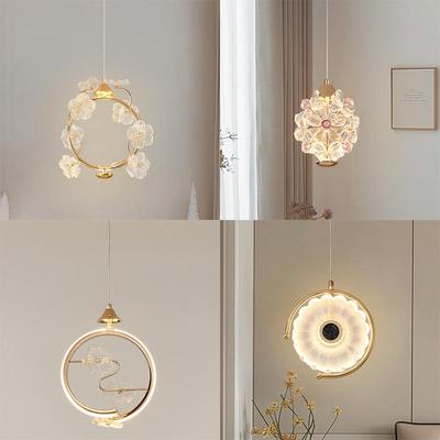 Nordic Crystal Bedside Pendant Lamp - Creative and Simple Lighting for Bedroom, Bar, Study, or Restaurant.