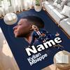 Custom Name Personalized Kylian Mbappe Print Carpet, Versatile Home Decor Rug, for Playroom, Apartment, Balcony, Entryway, Hallway Gift