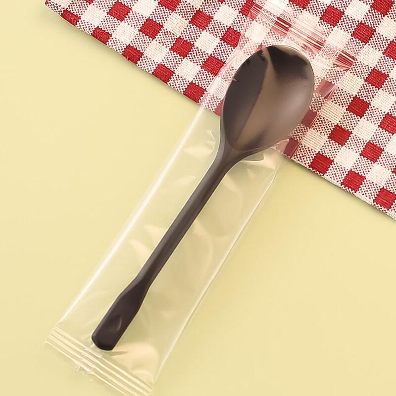 ZISIZ Disposable Plastic Milk Tea Spoon