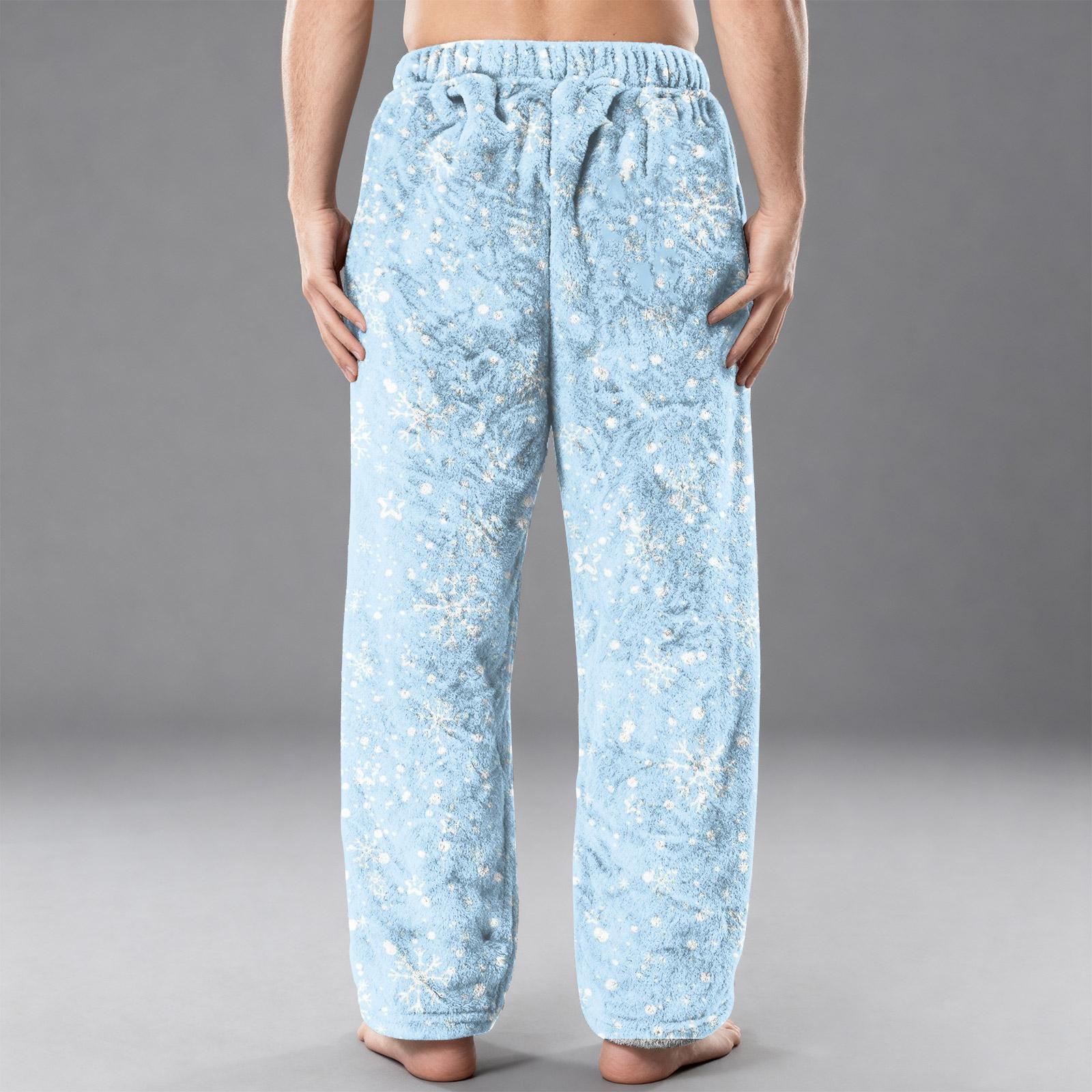 

Мужские фланелевые повседневные брюки с карманом, Повседневные брюки с принтованным карманом, Домашние брюки для сна L