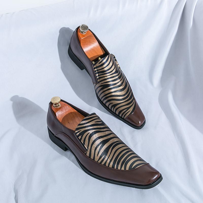 Classic Retro Style Male Oxford Shoes Handmade Slip On Business Footwear Soft Leather Casual Shoes Breathable Formal Dress Shoes