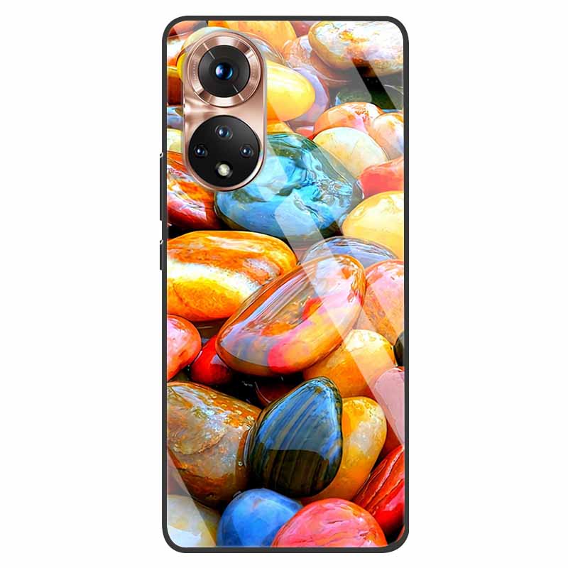 Luxury Case for Huawei Honor 50 Cover Tempered Glass Cover for Huawei Honor 50 Phone Case Honor50 6.57" Coque Bag Fashion Bumper