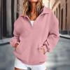 Women's Long Sleeve Color Casual Sweatshirt Top for Everyday Wear