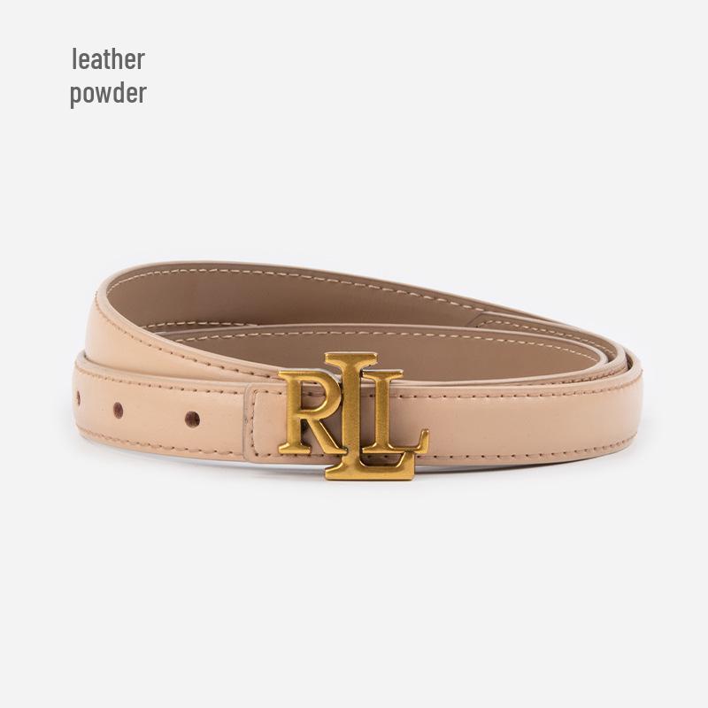 Damen Echter Leder Skinny Taillengürtel - Vielseitige Dekoration für Jeans und Freizeithosen.