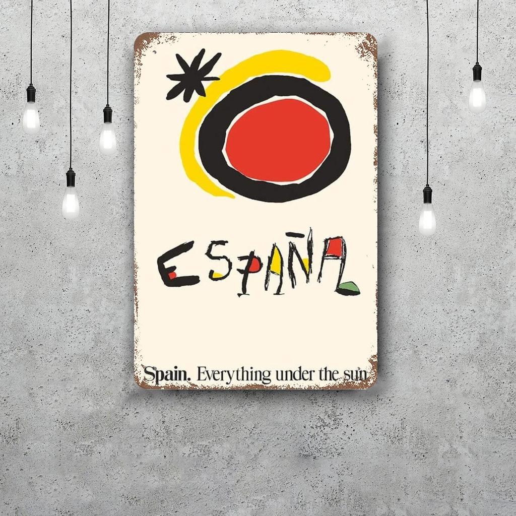miro art Vintage Tin Sign Home Decor Wall Decor Art Wall Mural Room Decoration Decor Retro Metal Sign Plate Bar Posters