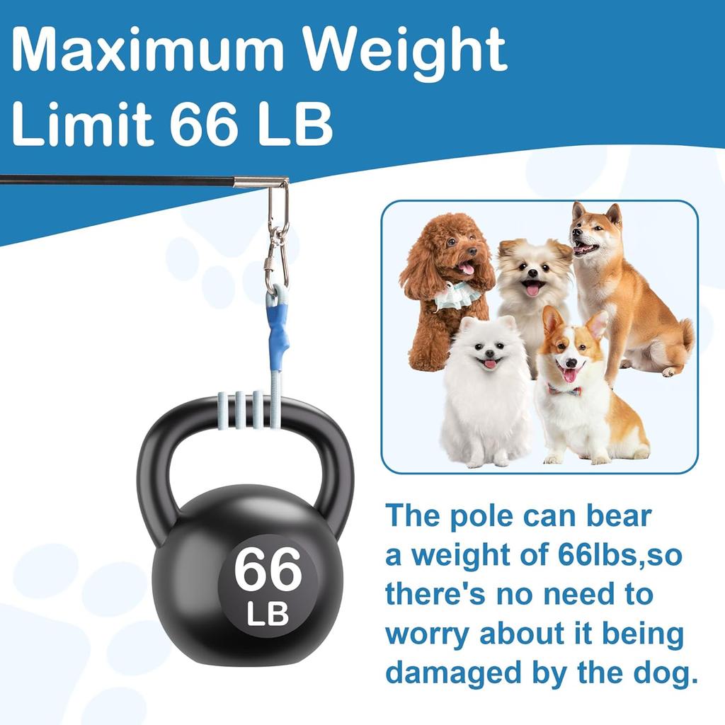 Flirt Pole for Dogs Interactive Dog Pole Toy for Large Medium Small Dogs, Sports Dog Teaser Pole for Tug of War, Flirt Pole with Lure Ball (Standard