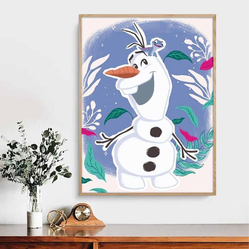 DIY Diamantmalerei Süßer Olaf Kreuzstich-Set Mosaik-Kunst Diamantmalerei Vollkreis Diamant Heimdekoration