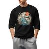 Men'S Round Neck Three-Quarters Sleeve Top Casual Fashion T-Shirt