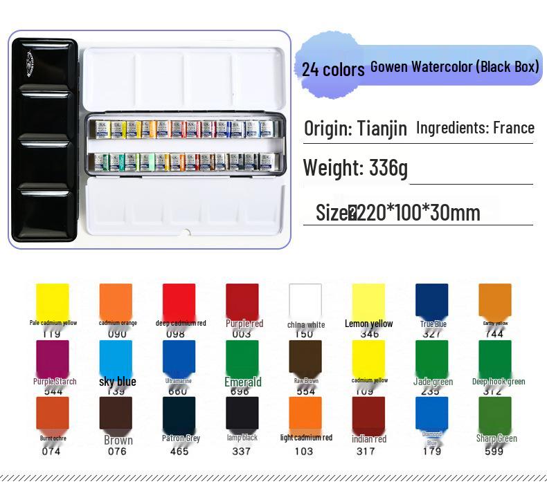 Winsor & Newton Cotman Artist Watercolor Set with Full/Half Pans In Portable Metal Box