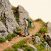1:87 Scale Figures Dioramas Miniature Rock Climbing Figurines Resin Texture for Dioramas Display and Home Decoration