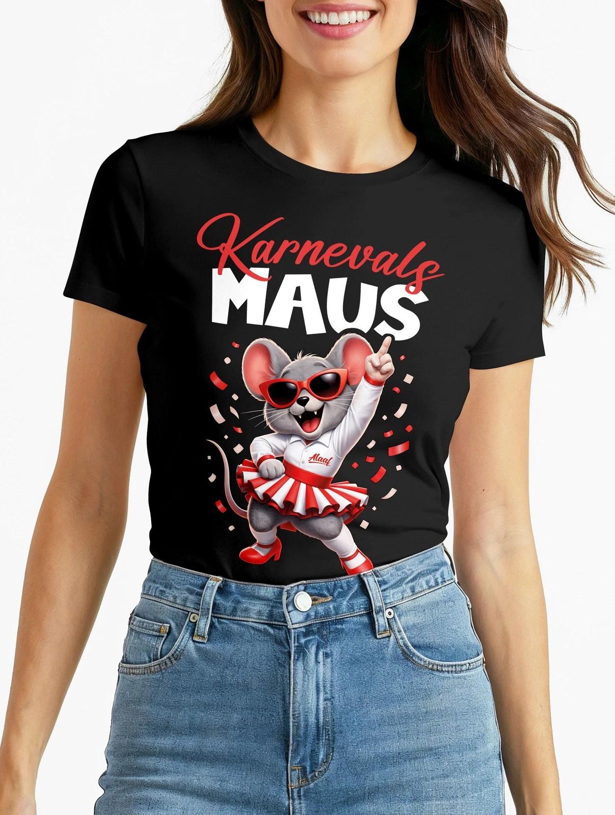 

Ladies Carnival Mardi Gras T-Shirt | Mouse Print | Replacement Fancy Dress Load- 2XL