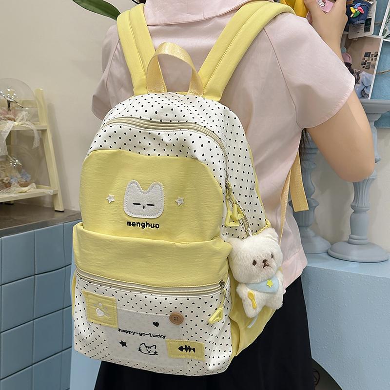 Women's Cartoon Backpack Large Capacity Student Schoolbag