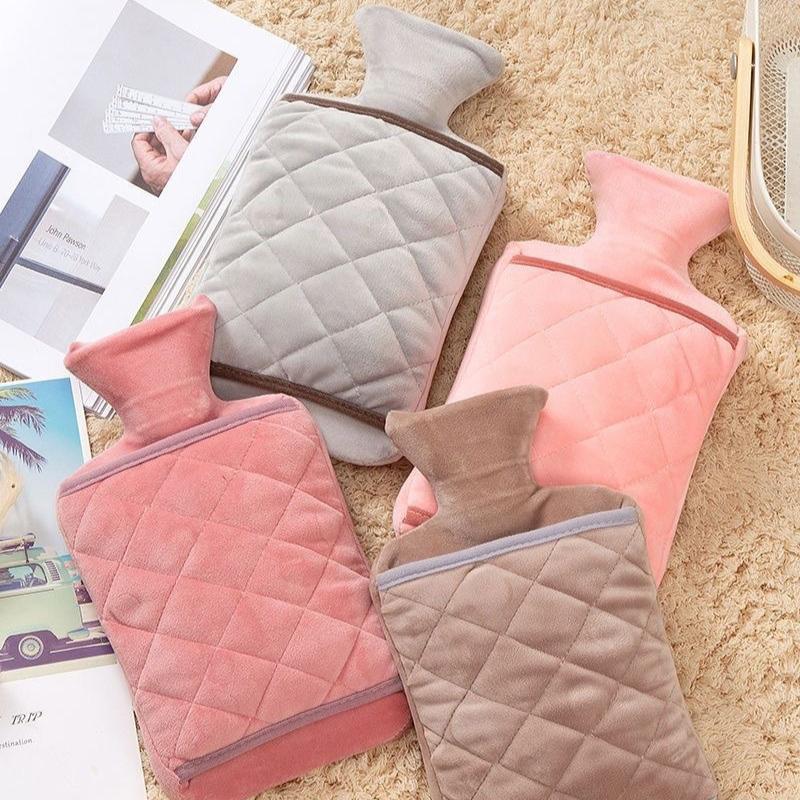 Hot Water Bottle Covers Cold-proof Warm Insulated Cover Hand Feet Warmer Explosion-Proof Water Bottles Hot Water Women's Menstrual Warm Abdominal Bag