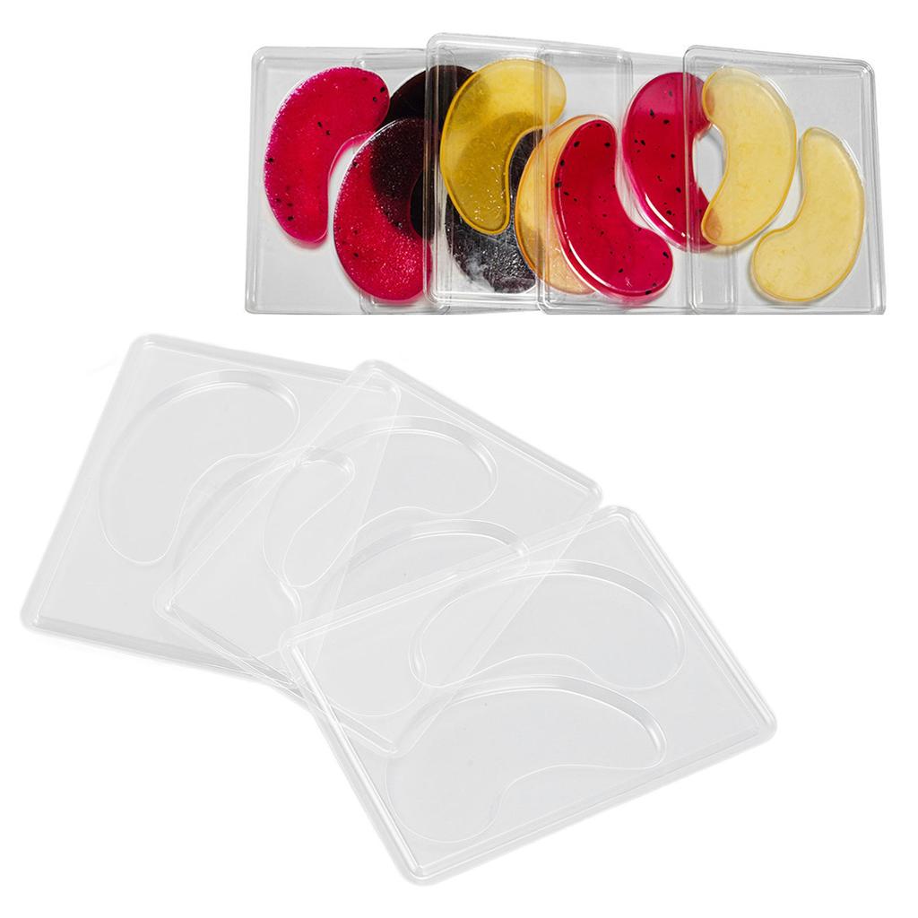 24 Paar Augenpads Form Kunststoff Transparent Augenpflaster Formen Tablett für Gesichtsmaskenmaschine