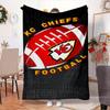Kansas City Chiefs Pattern Blanket Outdoor Flannel Blanket for Camping, Hiking, Garden Parties, Picnic Essentials,gift for family and friends