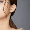 Bamoer Oxidized Silver Stud Earrings for Women Little Devil Ghost Jewelry Gift for Girl 925 Sterling Silver Jewelry