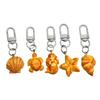 Handmade Lovely Bread Keychain Pendant Sturdy Materials Lovely Bowknot Designs Accessory for Vehicle Interior Decorati
