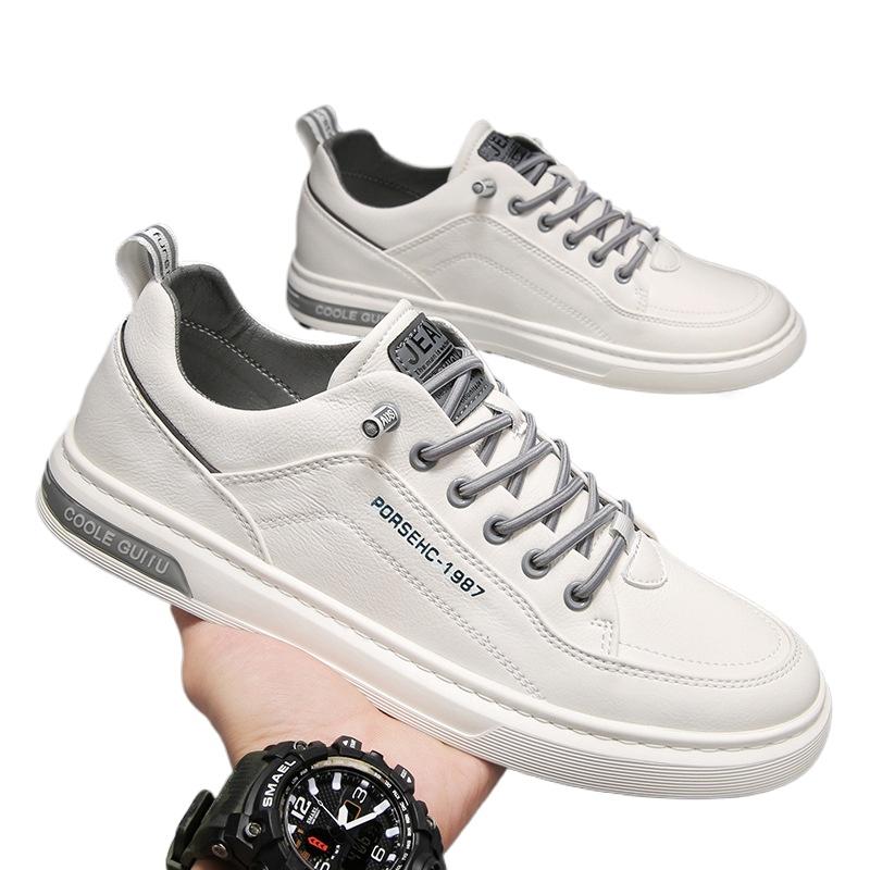 New Men's Shoes  Summer Men's Casual Leather Shoes Korean Edition Trendy Sports Shoes Men's Board Shoes