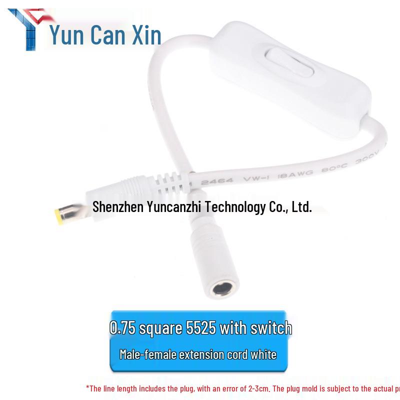 304 DC5.5*2.5 Switch Wire Desk Lamp LED Strip Solderless Connector (Male & Female)