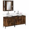 VidaXL 3-Piece Bathroom Furniture Set, Vanity Cabinets with Mirror, Toilet Storage Cabinets, Modern, 3214732