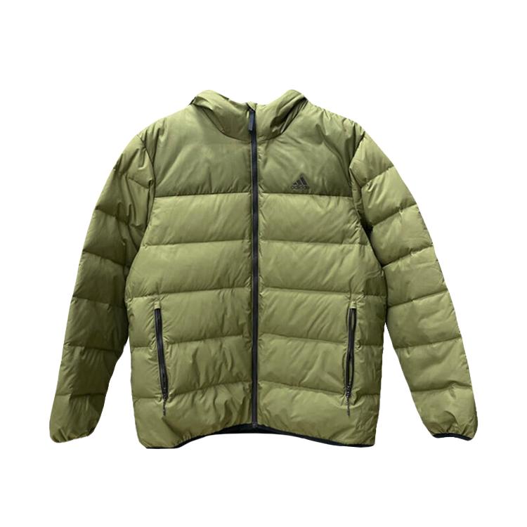 Adidas Duck Down Outdoor Sports Warm Hooded Down Jacket Men Jackets JW6777 S