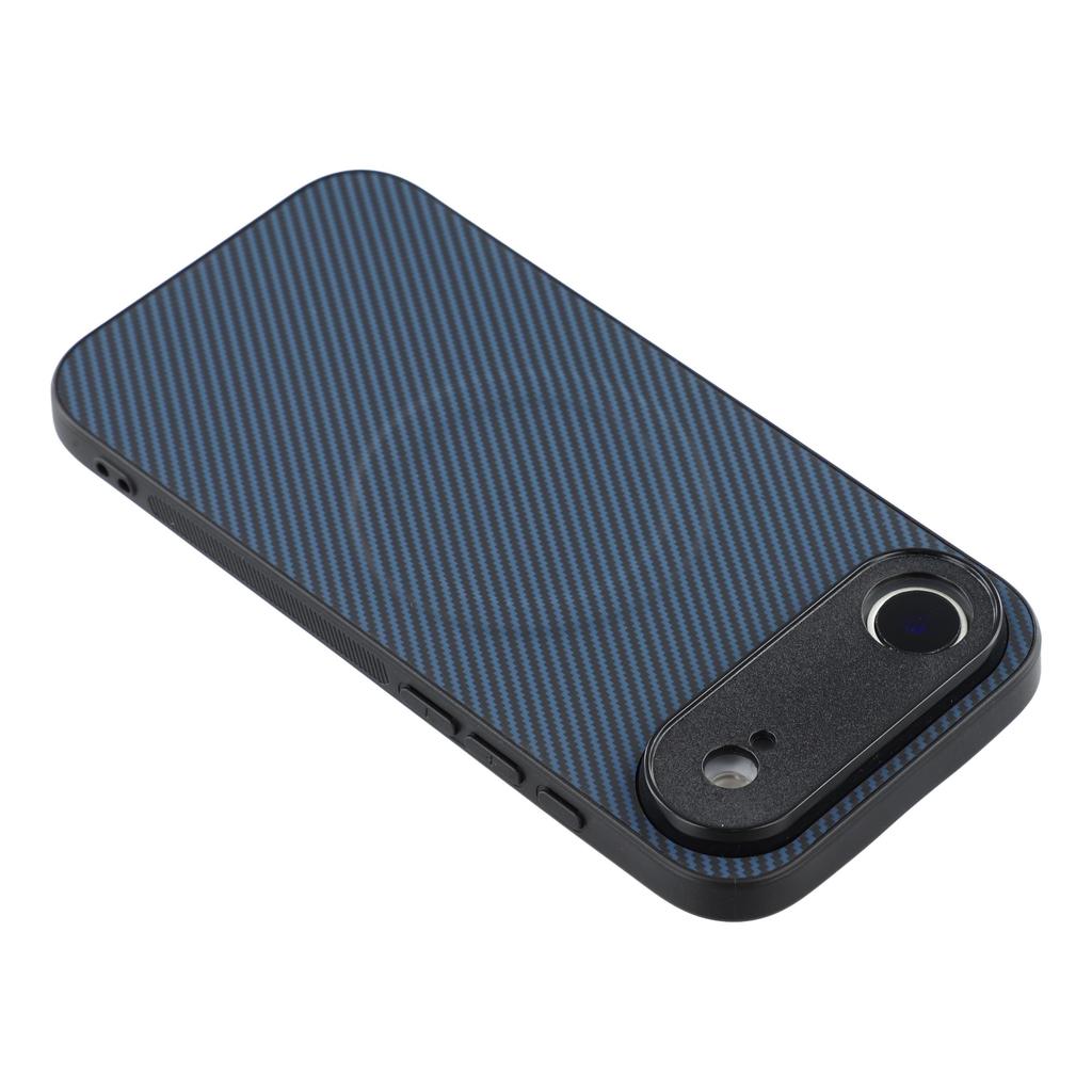 For iPhone Air Magnetic Case Carbon Fiber Texture TPU PC Phone Back Cover