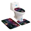 Christmas Bathroom Floor Mat Toilet Three-Piece Set