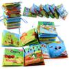 Baby Cognitive Cloth Book Educational Early Education Can'T Tear English Forest Marine Animal Palm Book Bb Device A Set Of 6