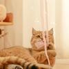 Simulation Feather Interactive Cat Toy Satin Ribbon Bell Cat Stick Toys Kitten Playing Teaser Wand Supplies Accessories