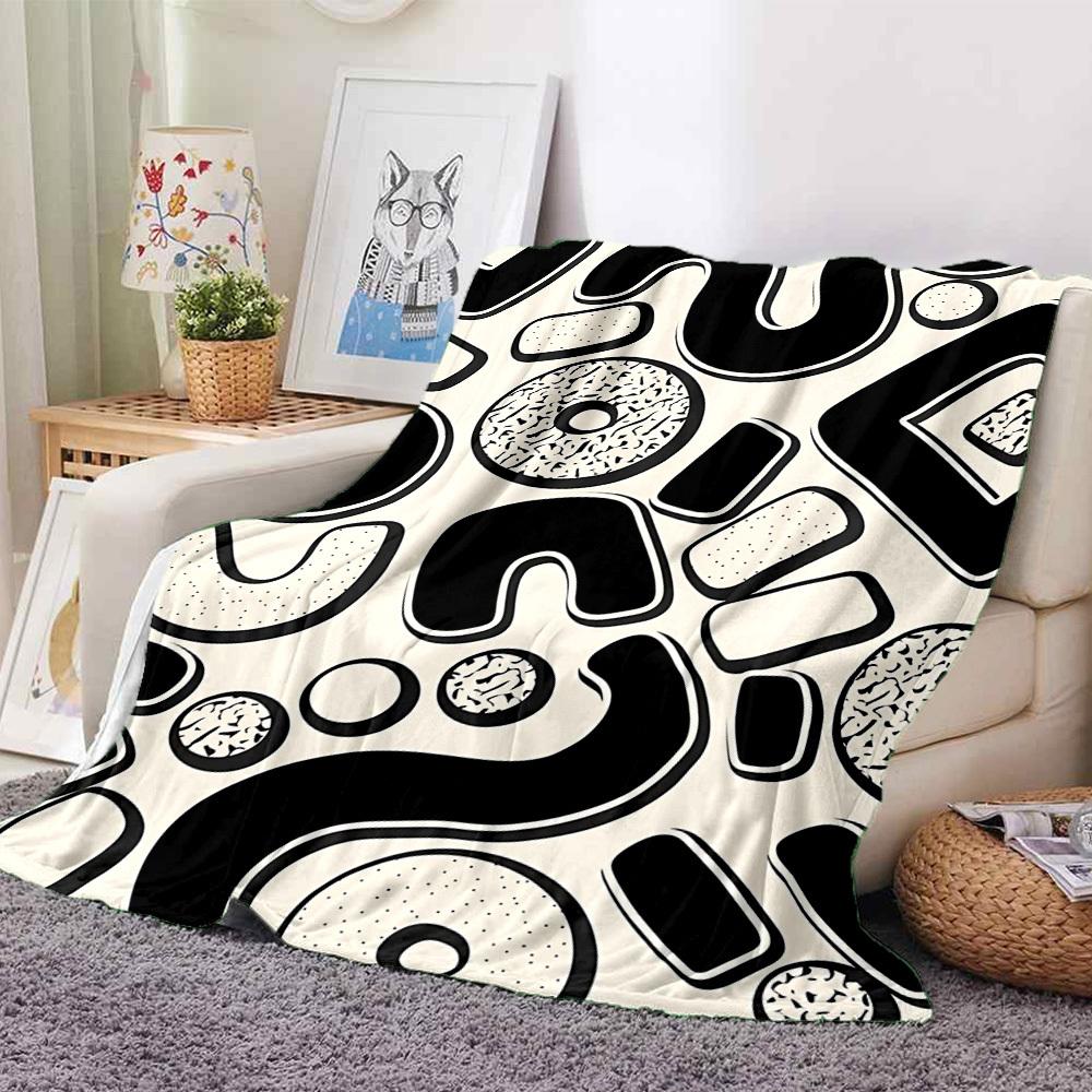 1pc Abstract Patterns Blanket Warm, Cozy, And Soft, Suitable for Sofas, Beds, Cars, And Office Use.Perfect for Camping And Travel, Making It a Great G