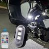 2/4/6PCS LED Emergency Warning Lights with Remote Control 7 Colors USB Rechargeable LED Lights for Car Motorcycle Bike Drone
