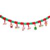 Christmas Banner Decoration Holiday New Year Party Honeycomb Paper Pull Flower Pendant Santa Ceiling Arrangement Decoration