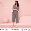 Women's Summer Short-Sleeve Modal Cotton Pajama Set with Chest Pad