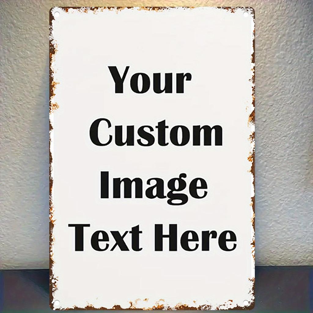 Versatile D Iron Metal Wall Decor Signs Custom Printed Picture Letters Indoor Outdoor Use Rustic Hanging Plaque Ideal Home Ga