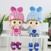 1Pair Boy and Girl Couple Dolls Decor Love Heart Cartoon Couples Figurines  Dollhouse