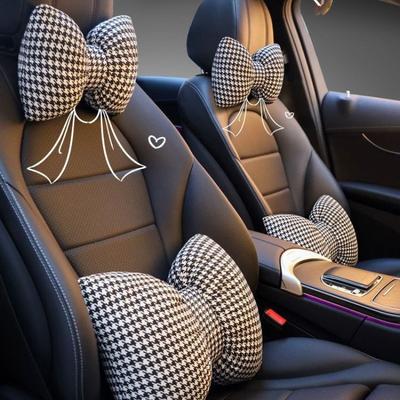 2-dílná sada automobilové opěrky hlavy polštář ochrany krku polštář pasu mřížka pro tisíce ptáků polstrování do auta doplňky interiéru auta opěrka hlavy