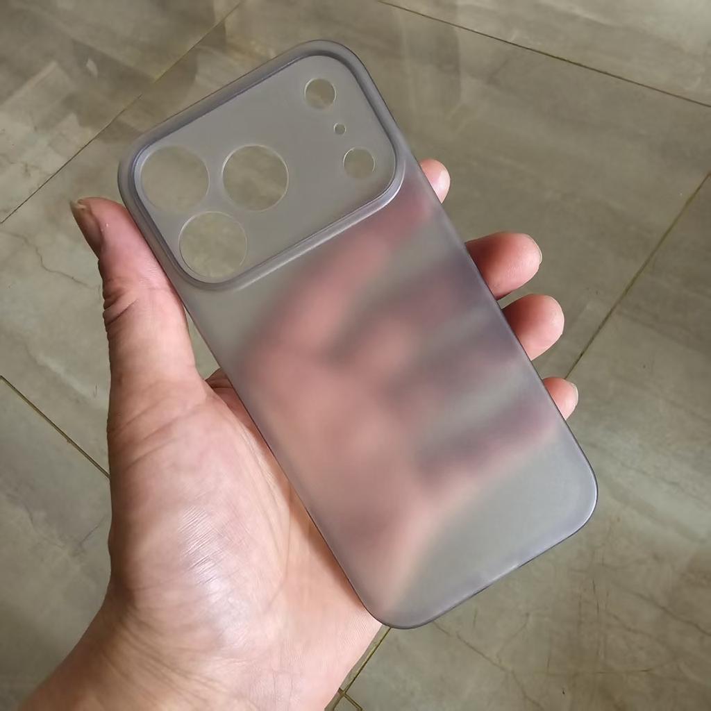 Schlanke matte transluzente Hülle für iPhone 17 Pro Max Air 17Pro 17ProMax Harte PC-Hautfreundliche stoßfeste Schutzhülle