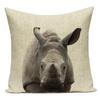 Cute Cartoon Giraffe Deer Lion Pillow Case Nordic Kids Room Decor Animal Cushion Cover For Sofa Car Bedroom Pillow Covers