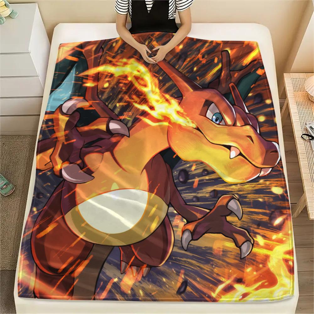 Charizard  Print Flannel Blanket, High quality Comfortable for All Seasons, Home Decor, Warmth and Comfort