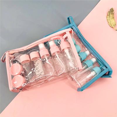 10 Pcs/Set Professional Portable Travel Cosmetic Bottle Points Bottling Sets Plastic Material Refillable Travel Cosmetic Bottle