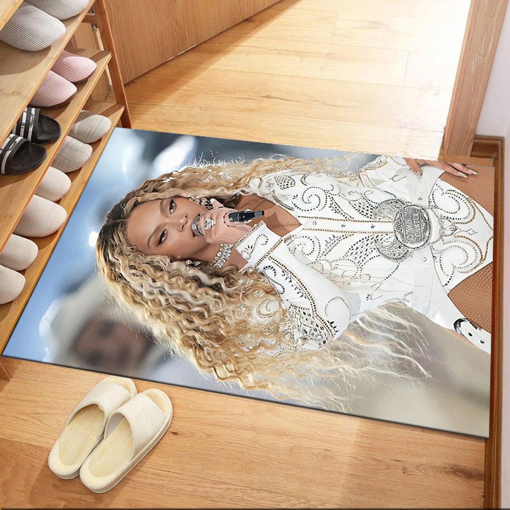 Beyoncé's Glamorous Performance Square rugs are a great choice for living rooms, bedrooms, home décor, and as gifts.