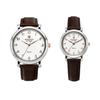 Mongkeuloseu Men'S And Women'S Leather Couple Wristwatch Ms1811Mf-Br